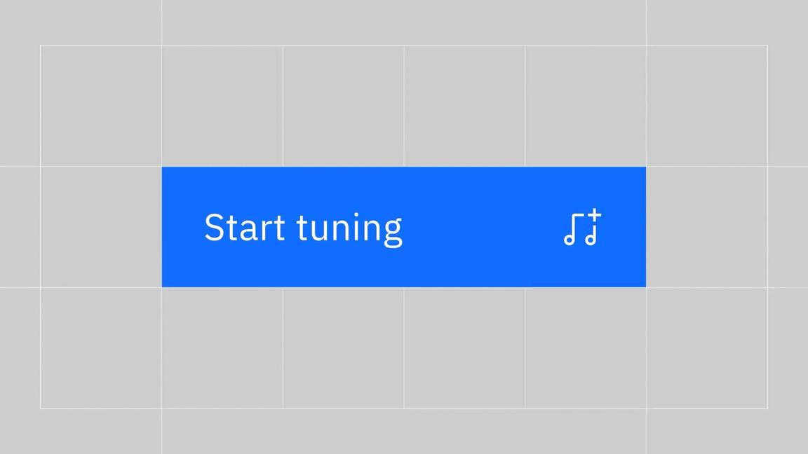 animation of abstracted AI model tuning sequence